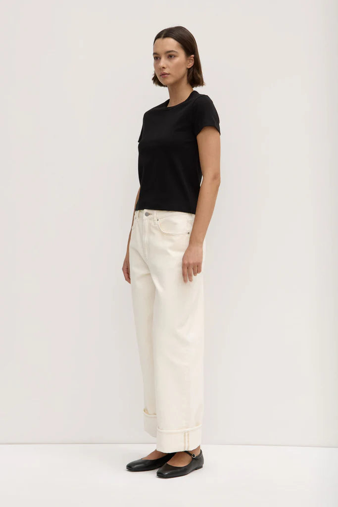 Lyla cap sleeve top-blk