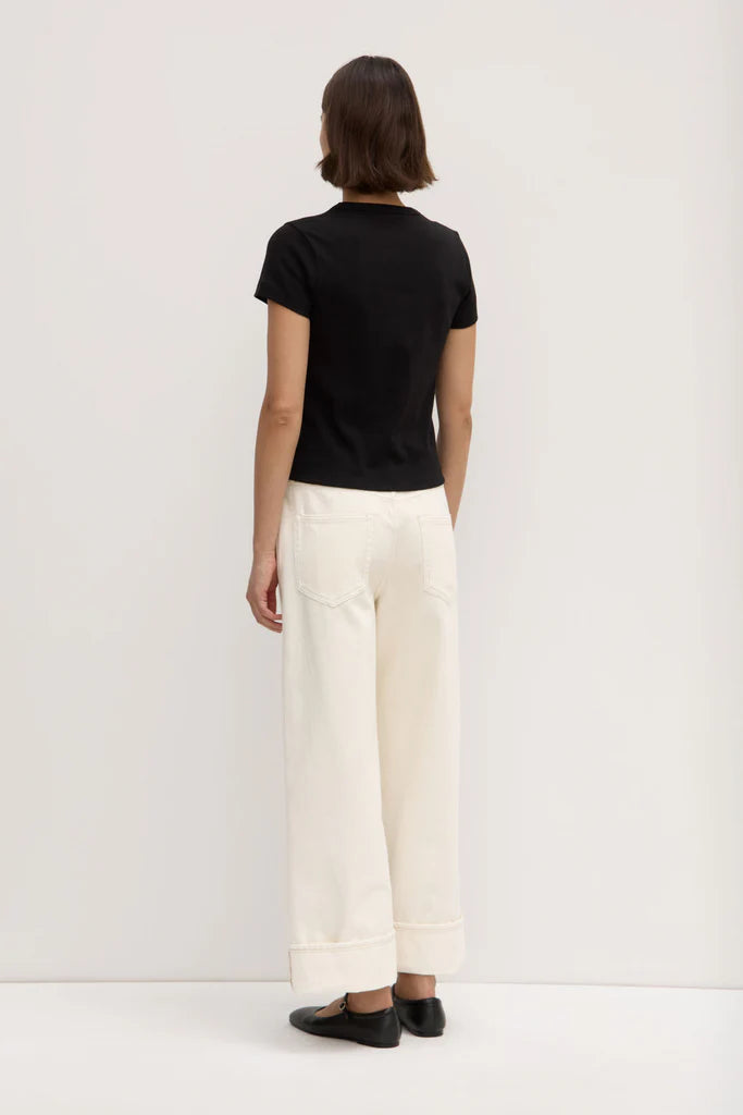 Lyla cap sleeve top-blk