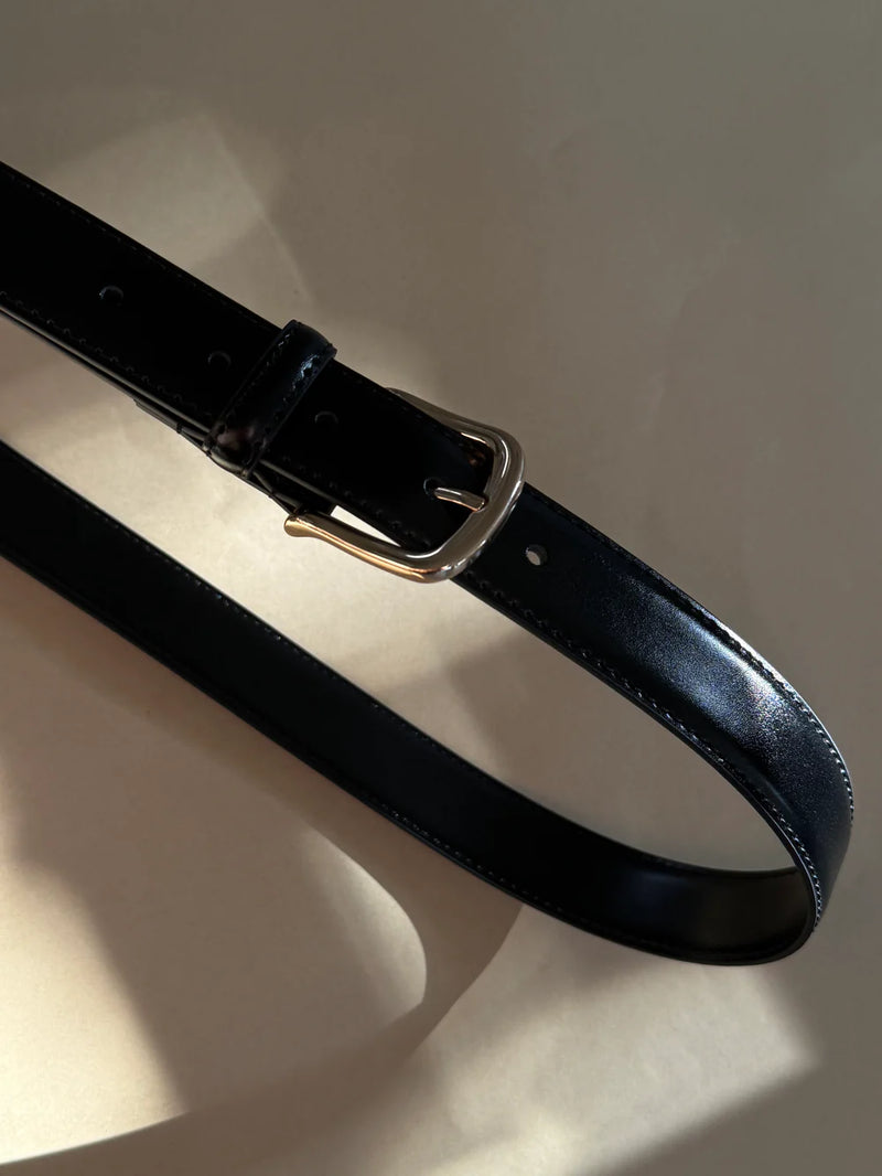 Every day belt- blk/gld
