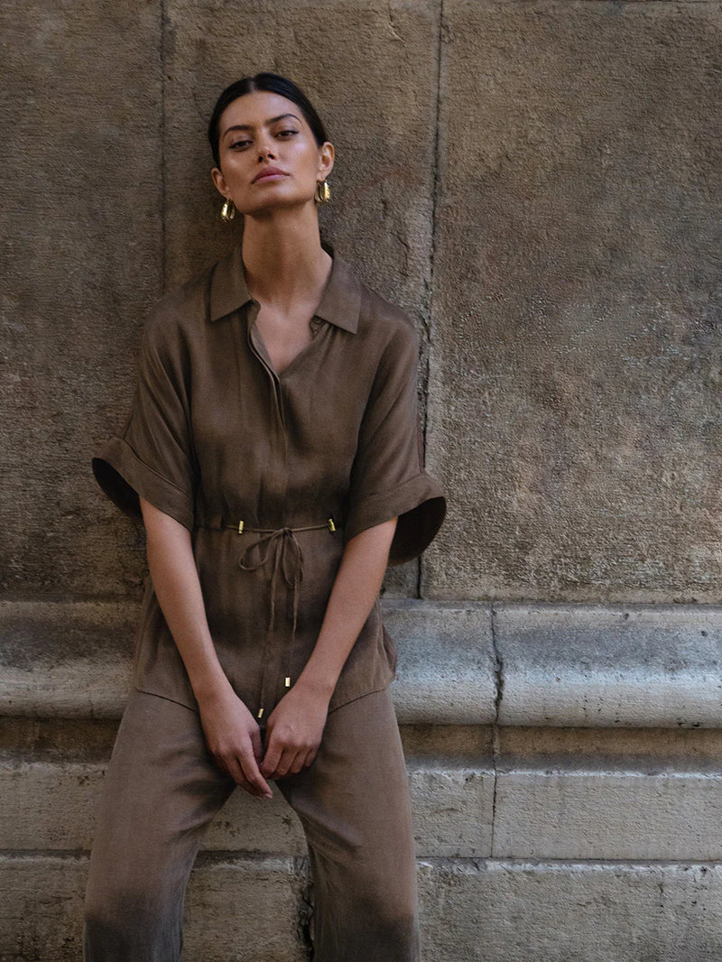 Jaxon shirt- mocha