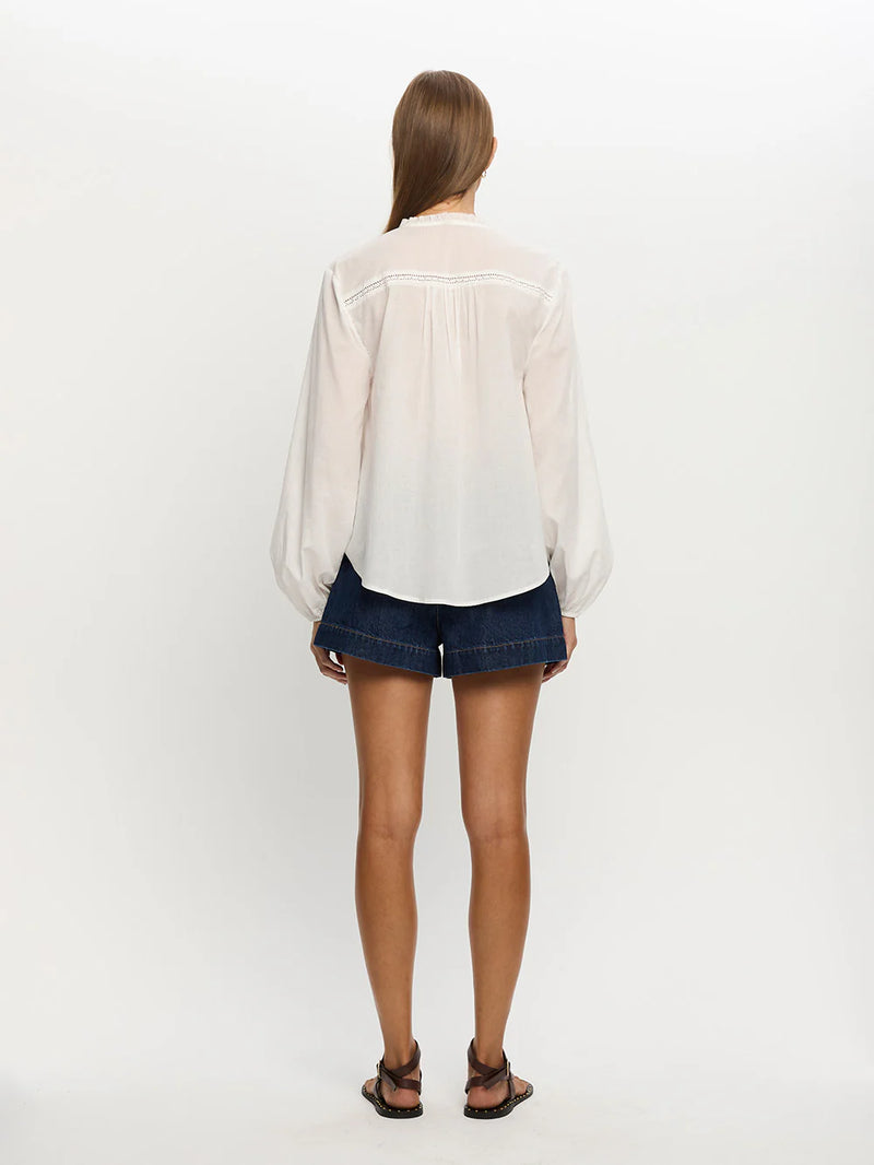 Lenny blouse-wht