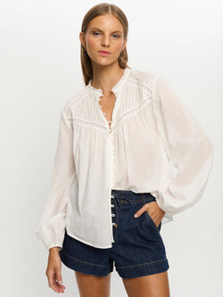 Lenny blouse-wht