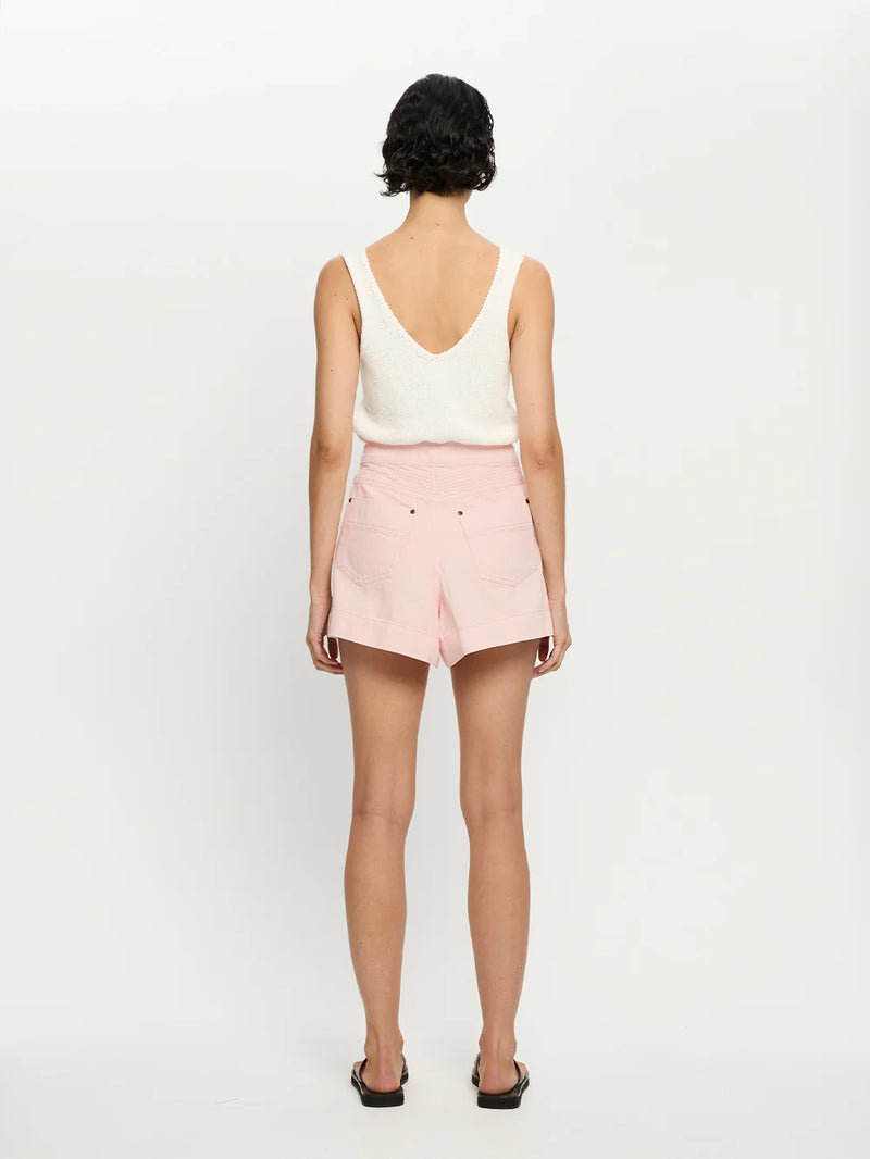 Celine denim short- soft pink