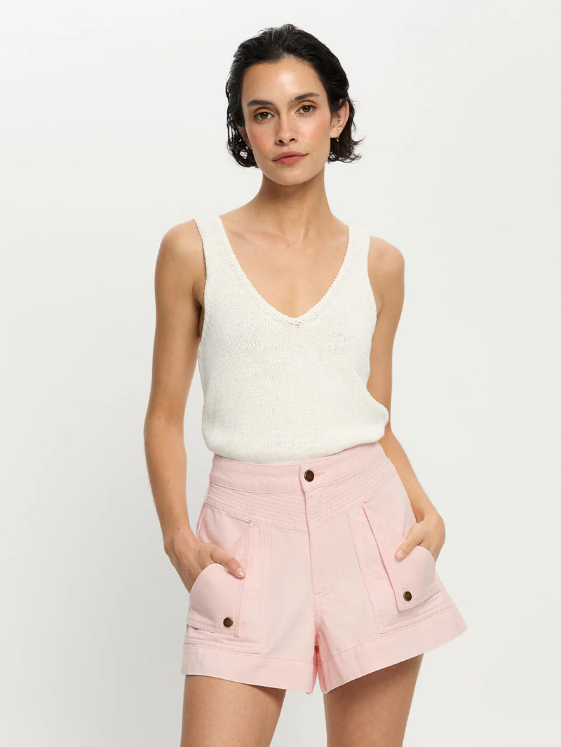 Celine denim short- soft pink