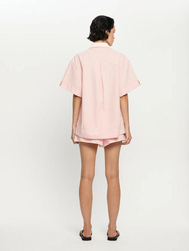 Marla denim shirt- soft pink