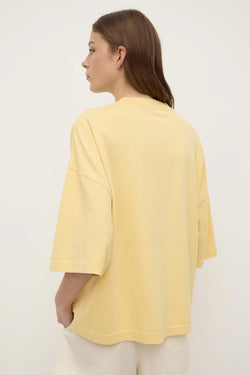 Max cotton oversized tee-sunshine