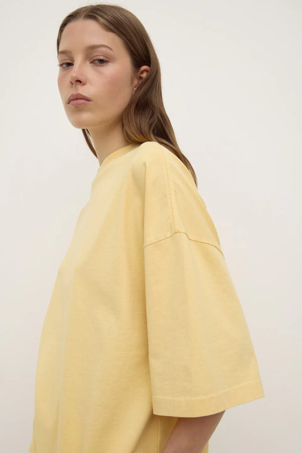 Max cotton oversized tee-sunshine