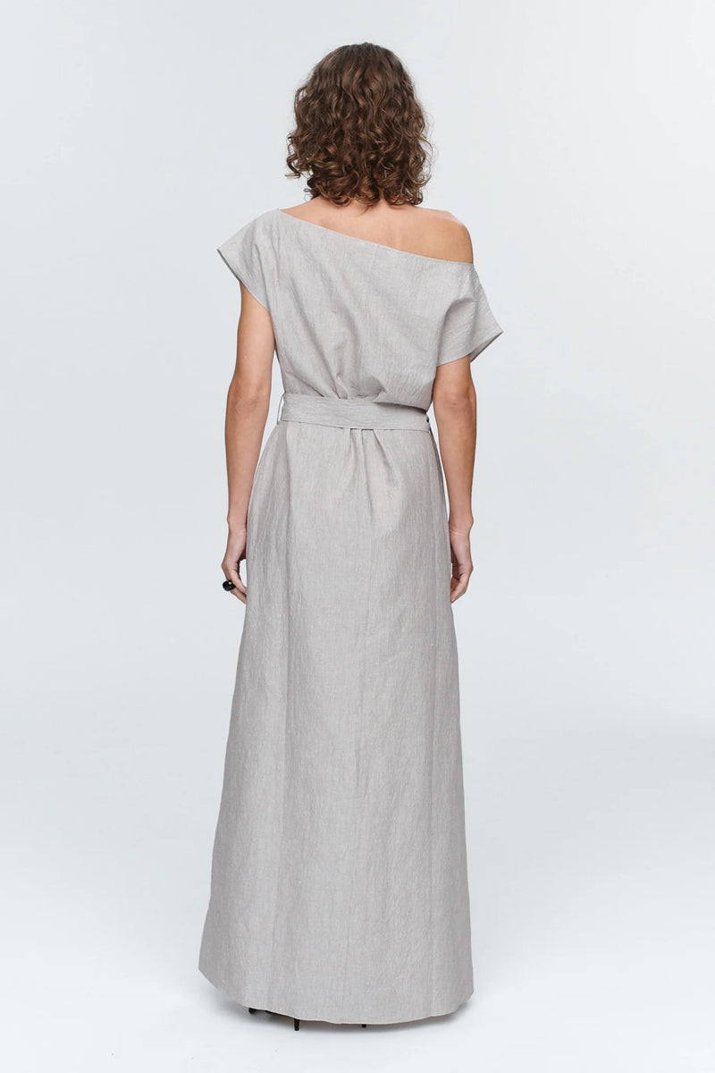 Oscar dress- Chocolate stripe