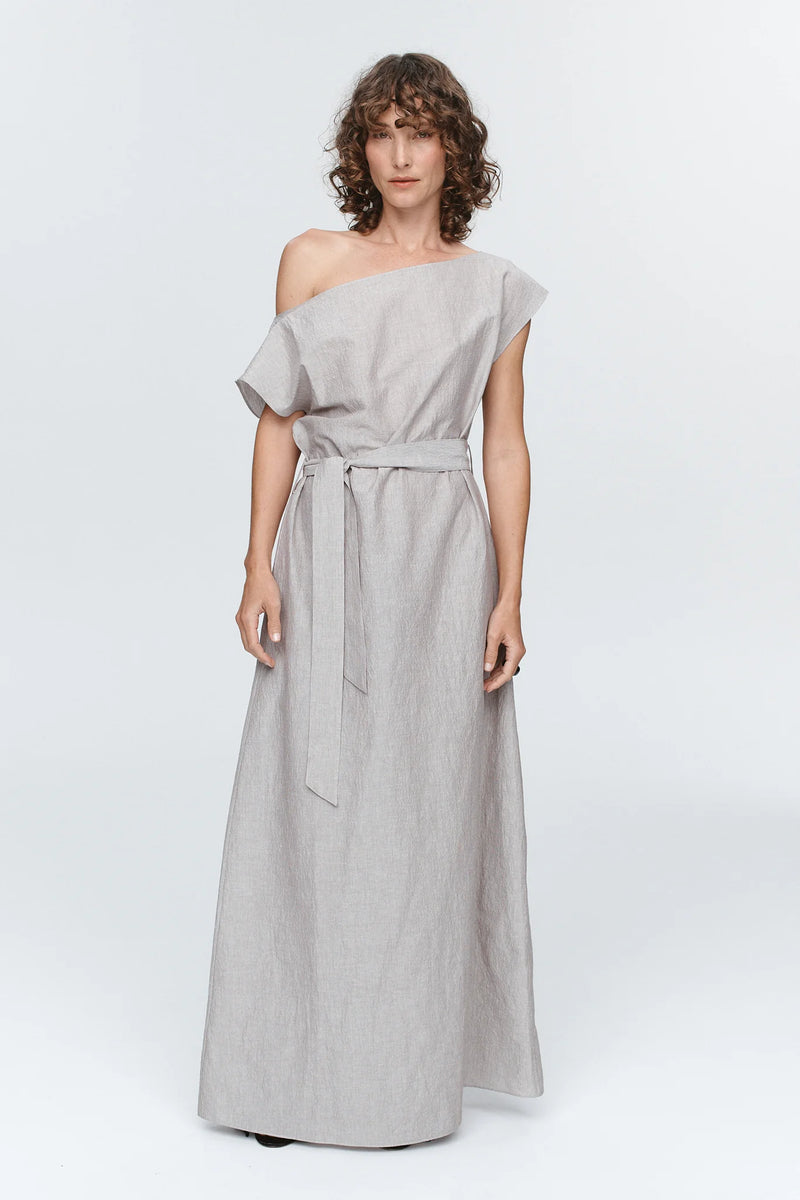 Oscar dress- Chocolate stripe