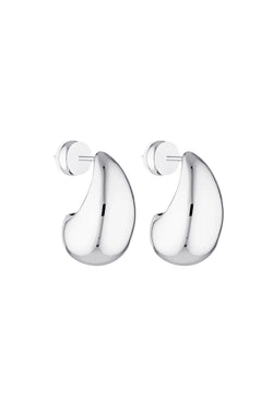 Baby blob earrings- silver
