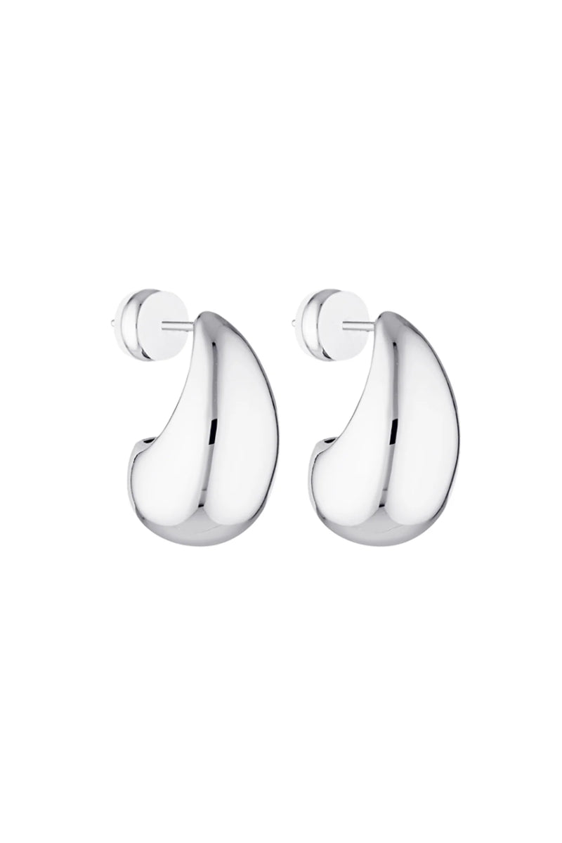 Baby blob earrings- silver