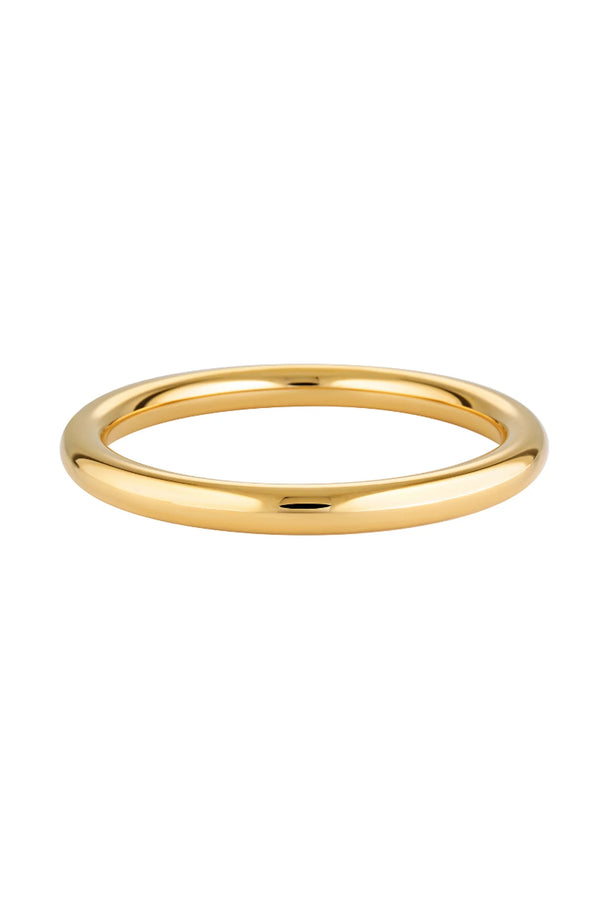 Chubby tube bangle- gold