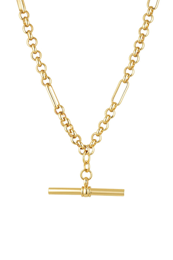 Heritage T-Bar necklack- gold