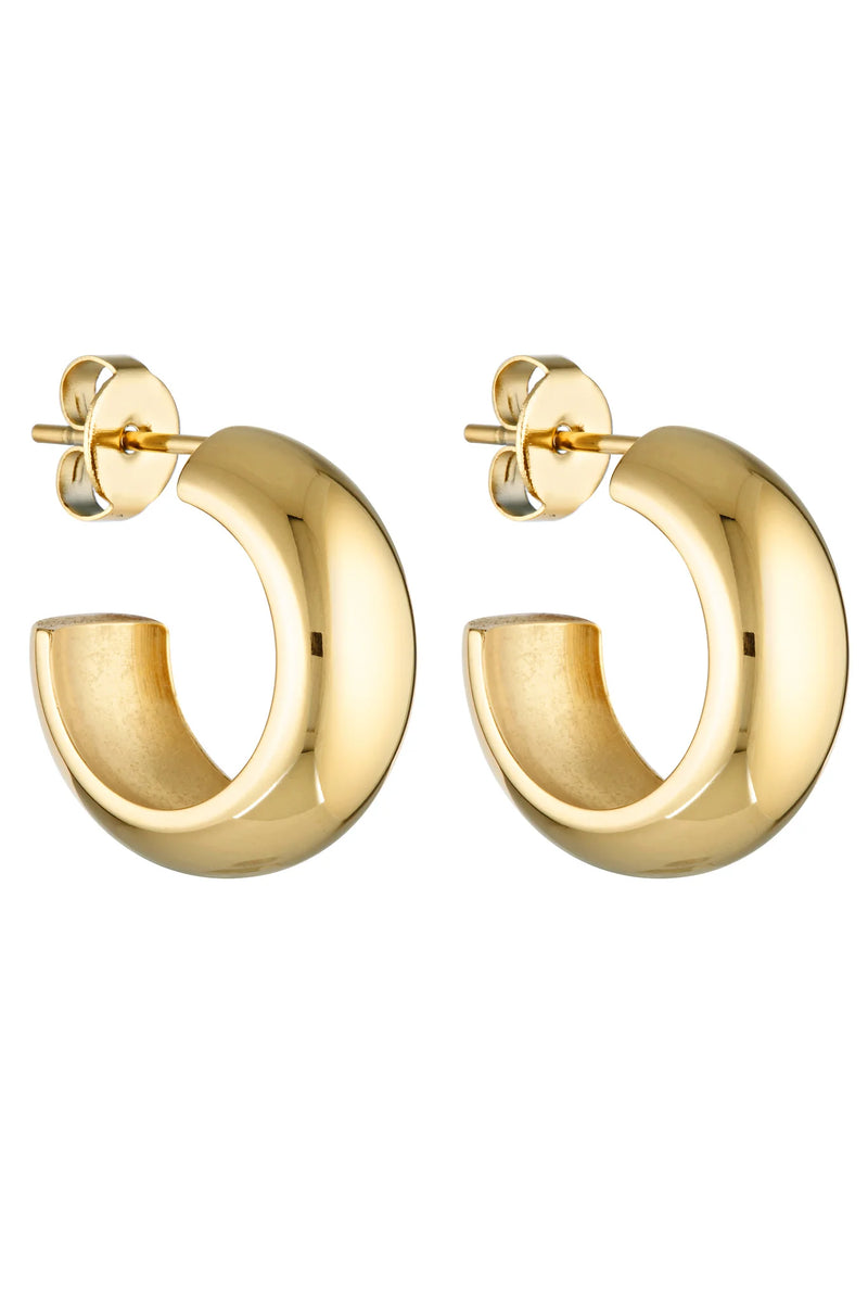 Mini dome hoops- gold