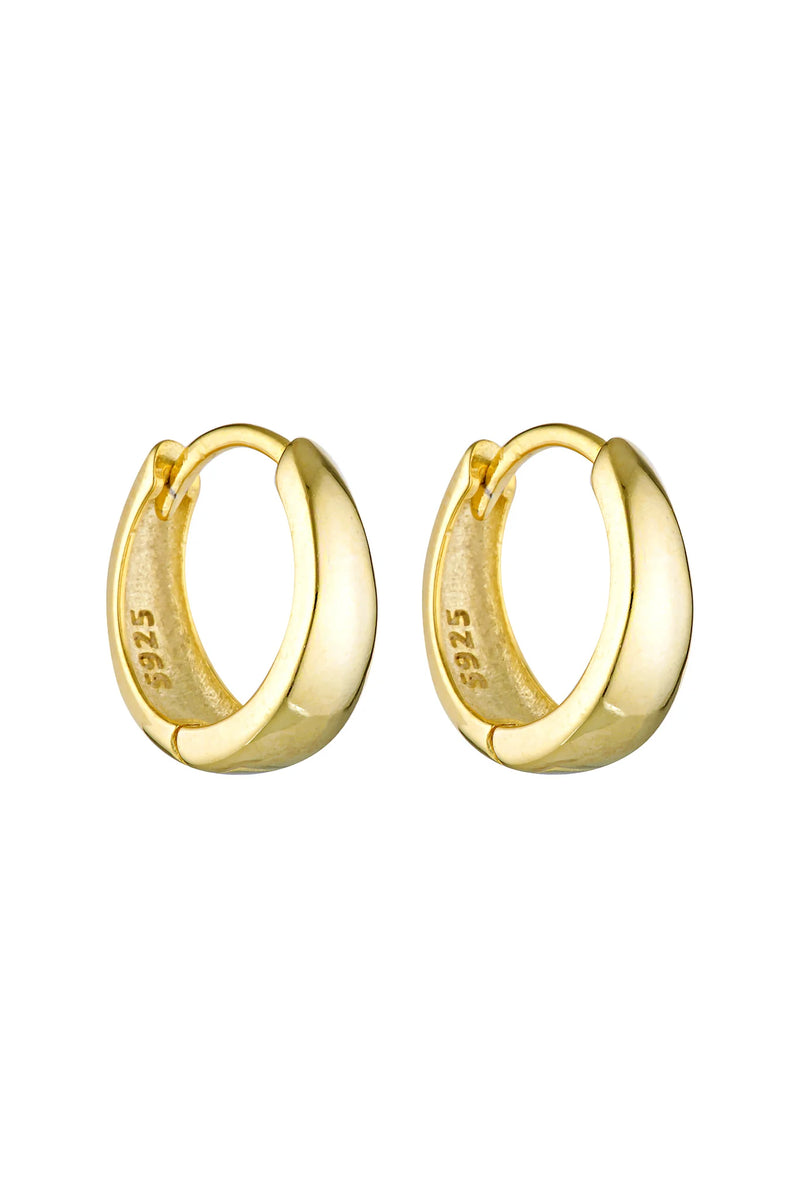 Plain huggies- gold 9mm