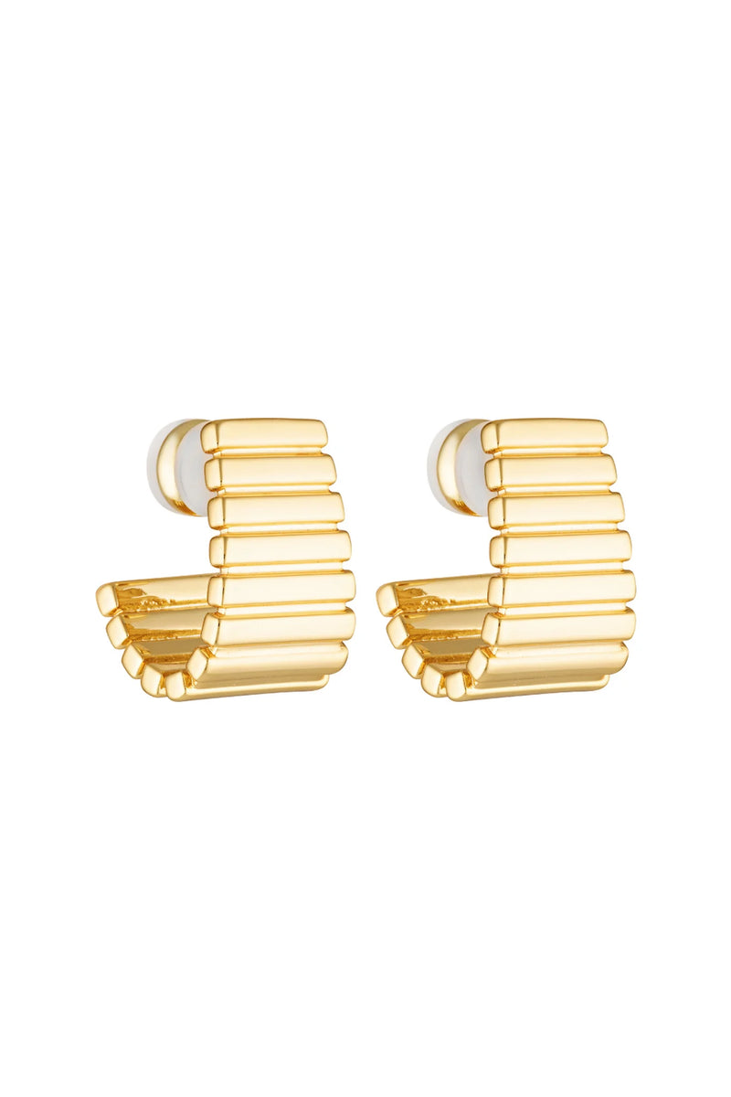 Turtle earrings- gold