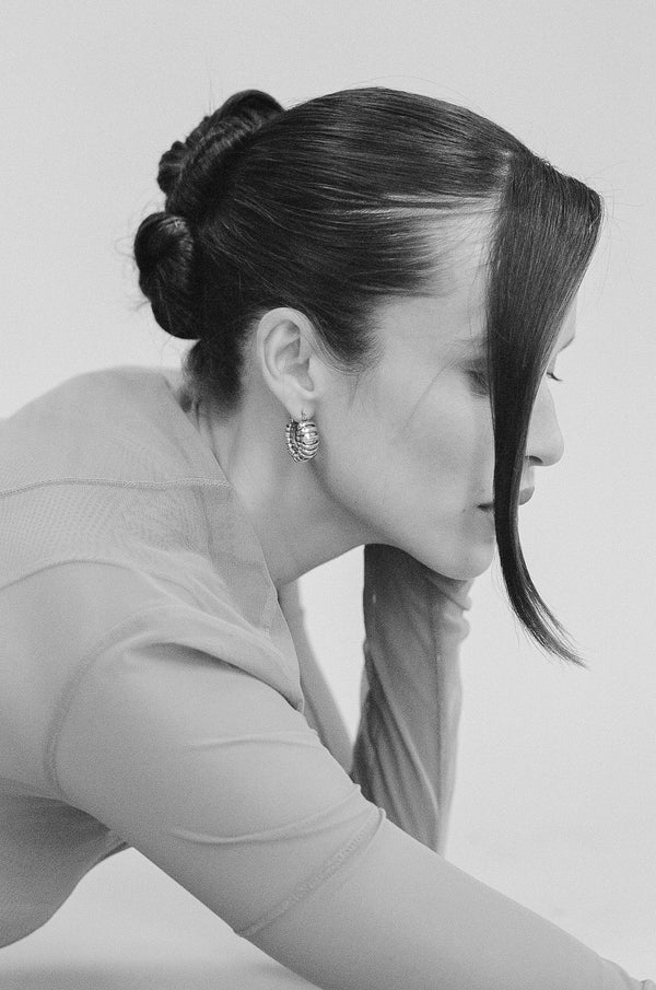 Turtle hoops- silver