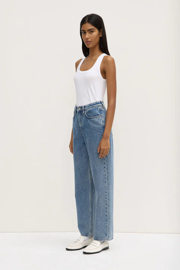 Robyn scoop neck tank-white