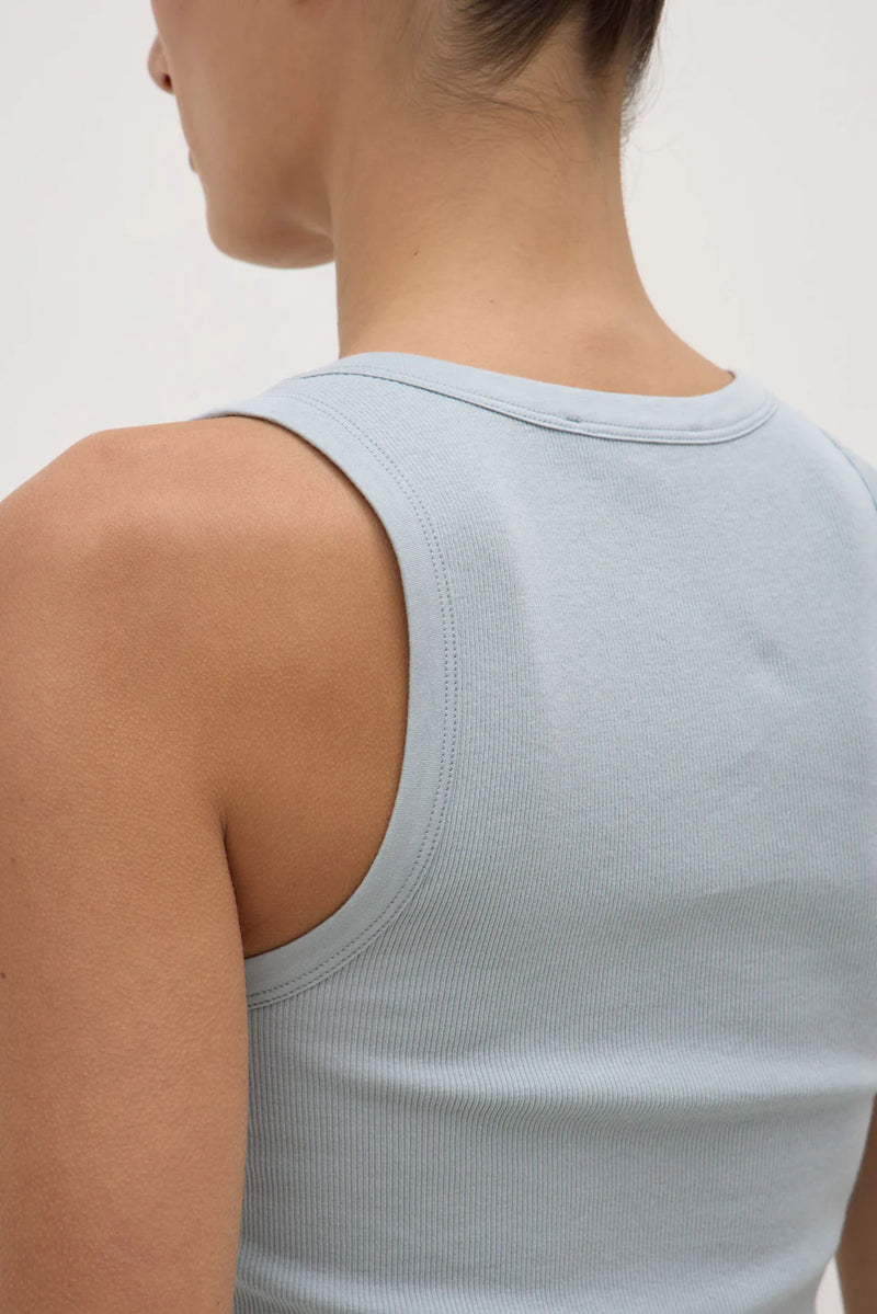 Robyn scoop neck rib tank-cloud