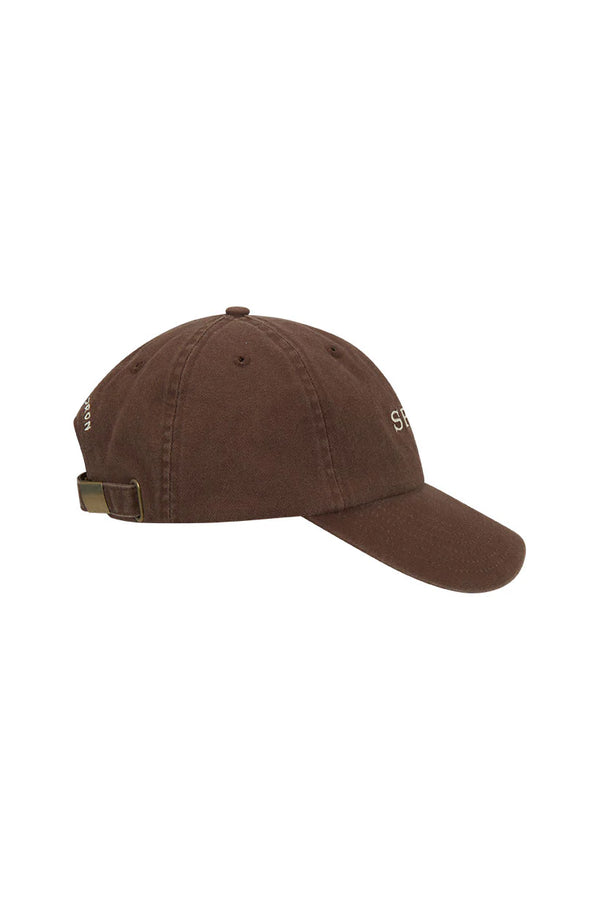 Embroidered cap- Cacao