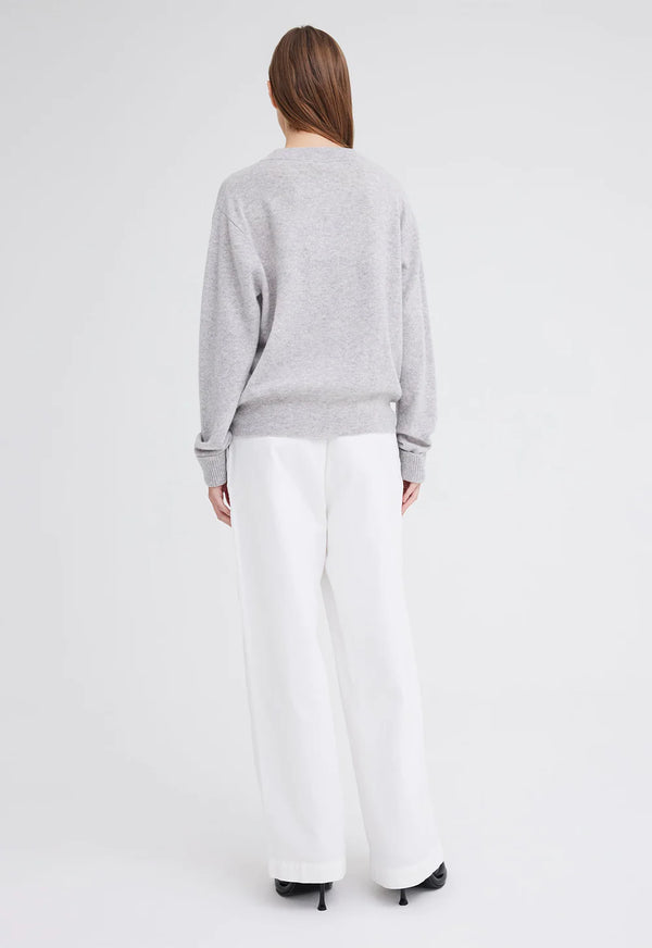 Sharpo Cashmere Sweater Grey Marle