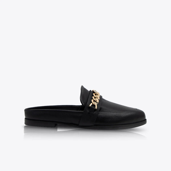 Tuesday chain slide- black/gold