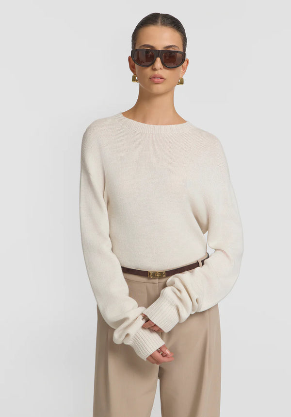 Nantucket knit-Ivory Marle