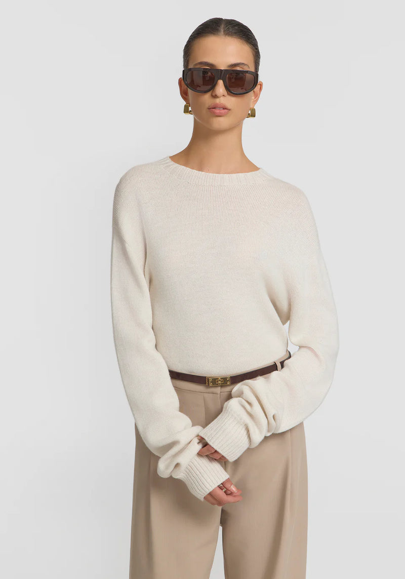 Nantucket knit-Ivory Marle