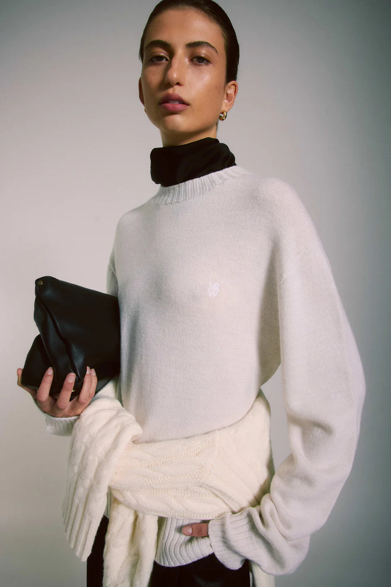 Nantucket knit-Ivory Marle
