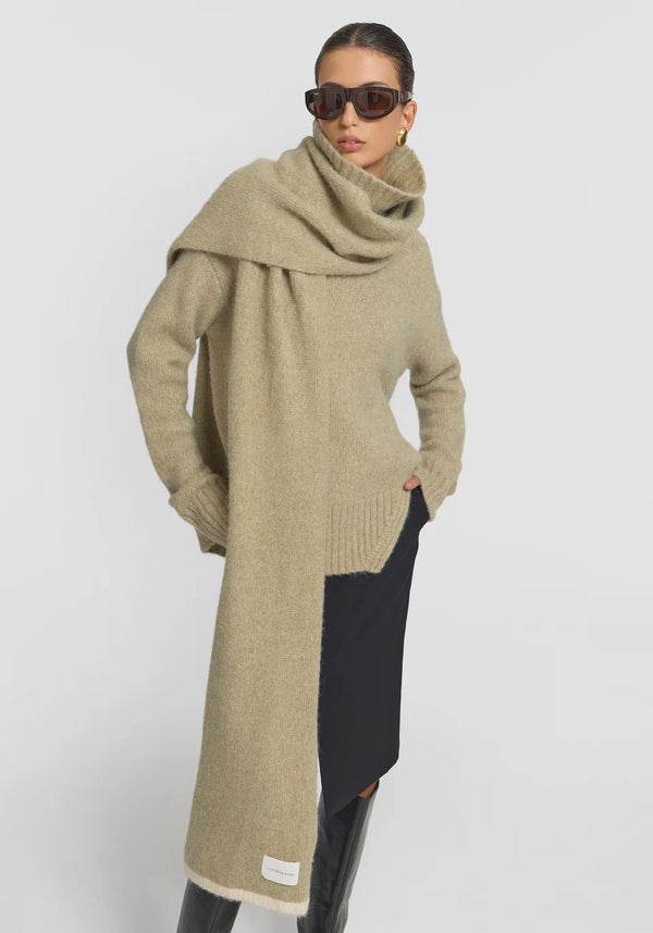 Frost scarf-pistachio