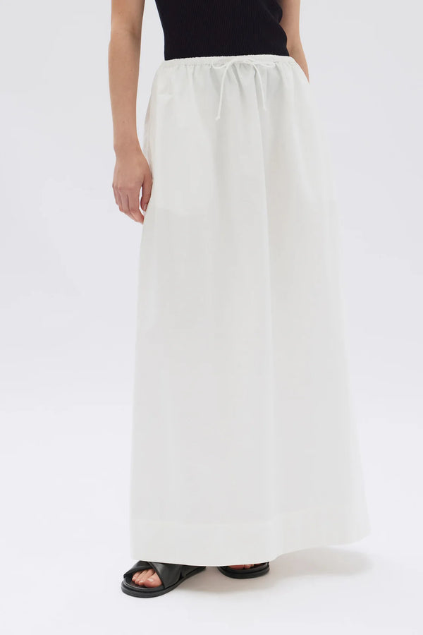 Philippa Poplin Skirt - White