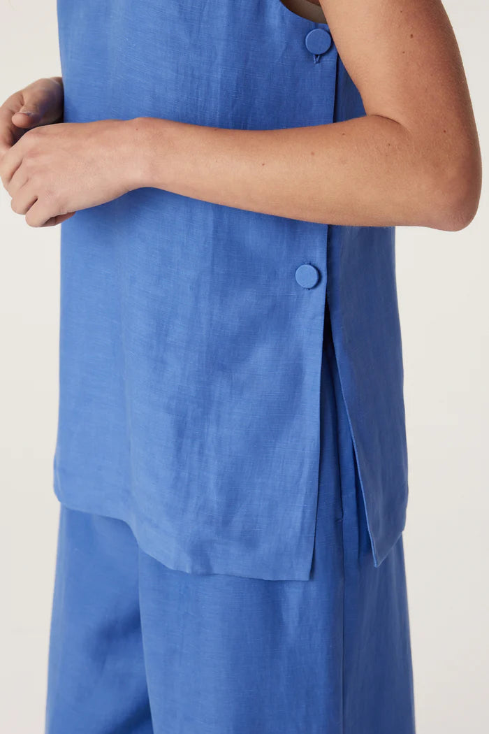 Tyler top- cornflour blue