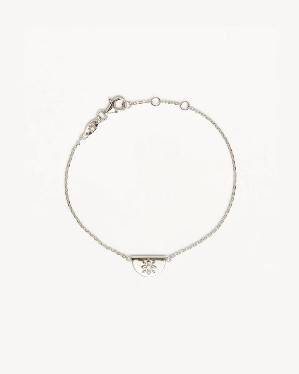 Lotus bracelet- sterling silver