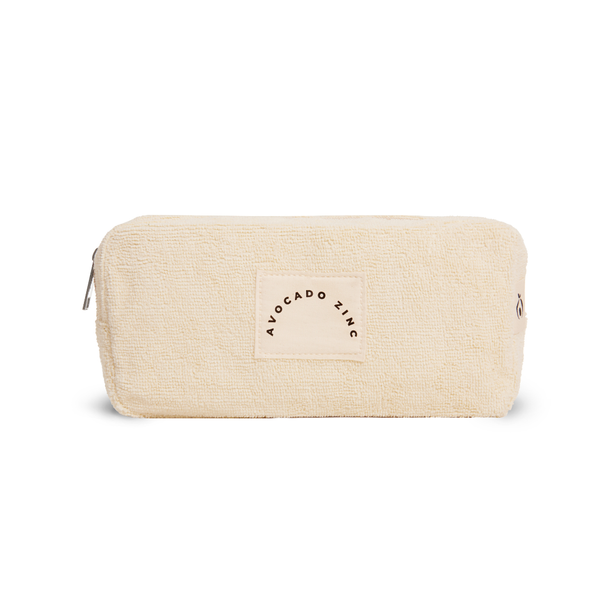 Terry Towelling Pouch- Latte