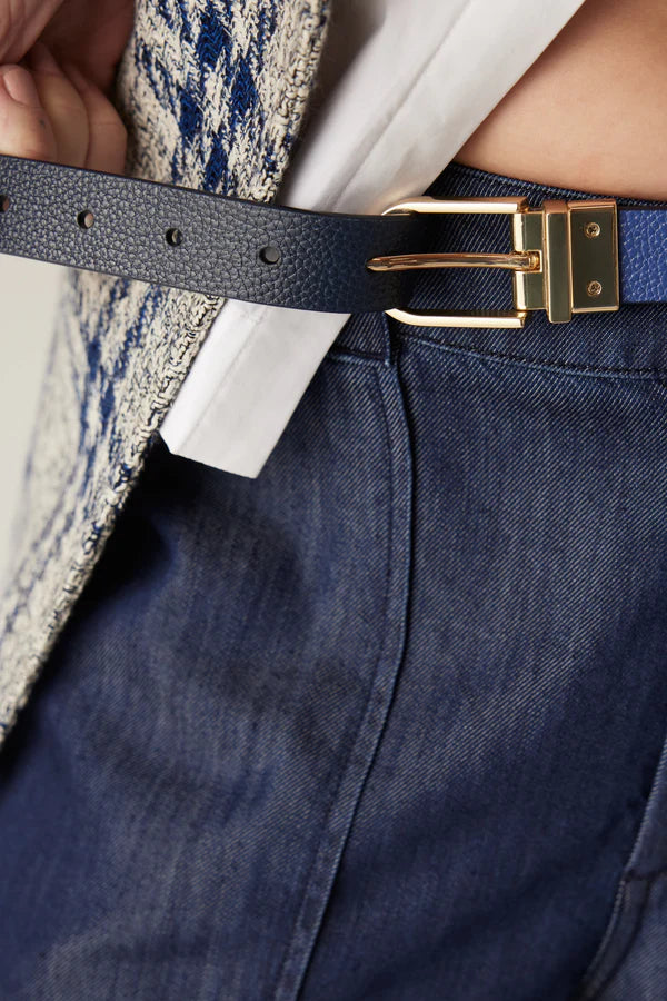 Reversible belt- navy