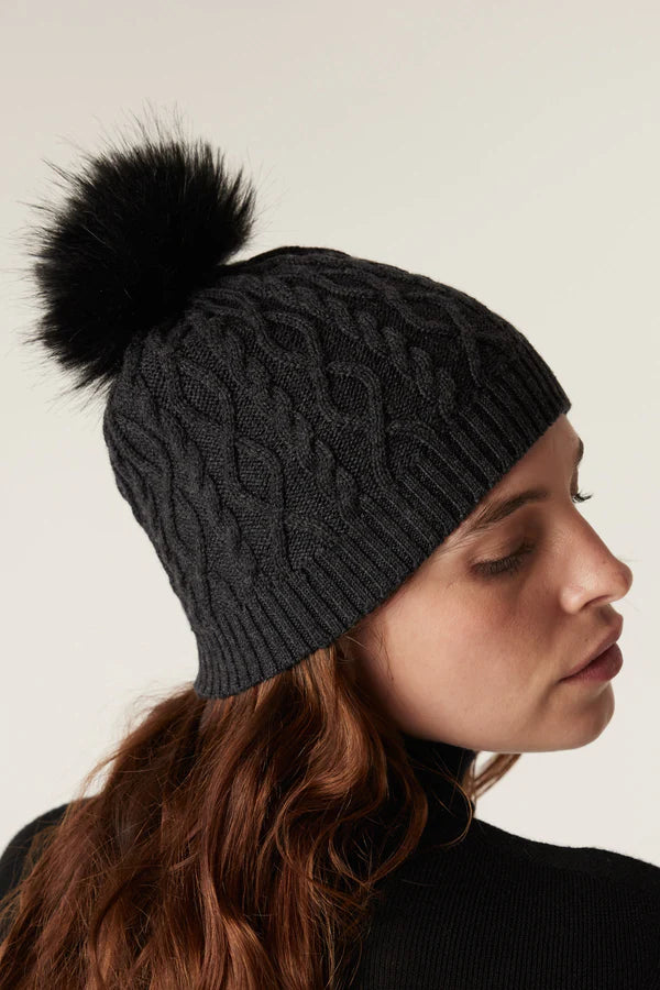 Merino beanie- charcoal