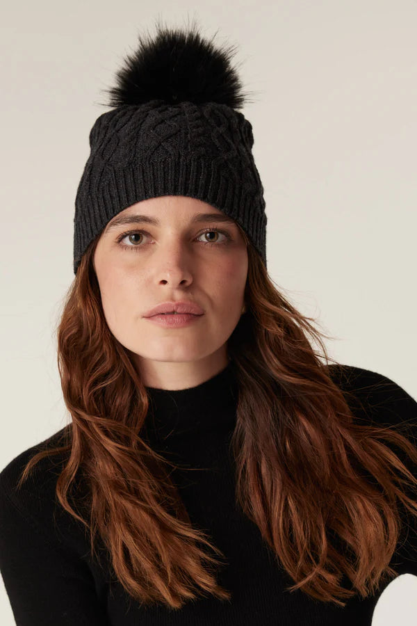 Merino beanie- charcoal
