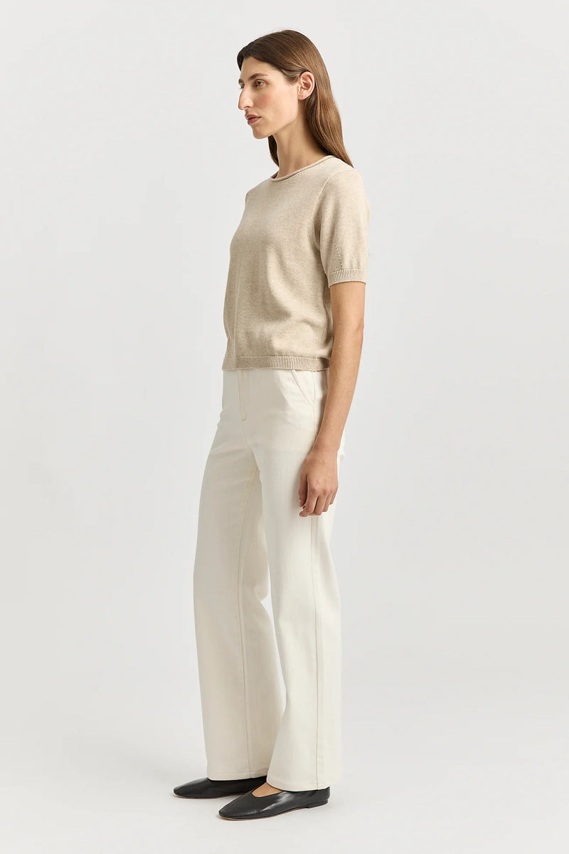 Short sleeve knit- jute