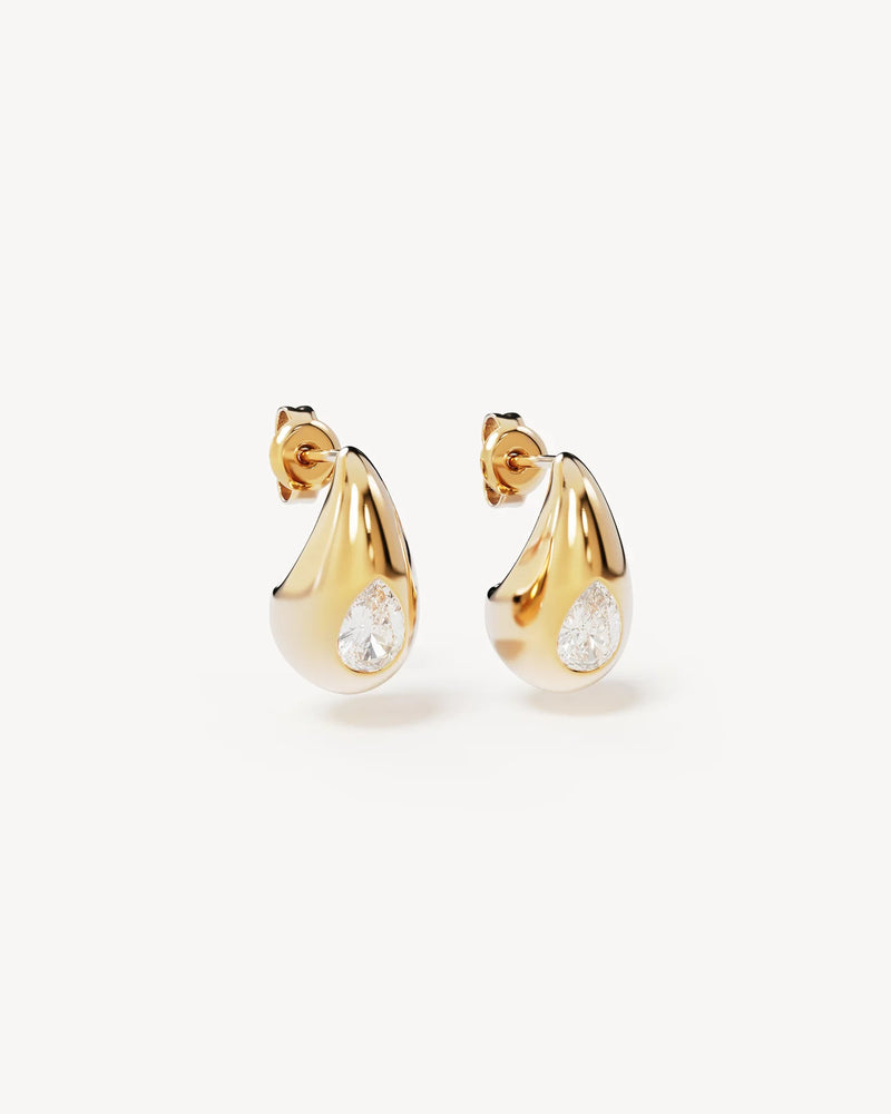 Dewdrop small earrings- gold