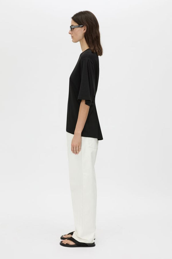 Felton draped back tee-black