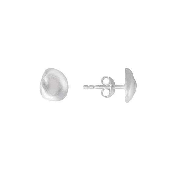 Fairley- Silver Keshi Studs