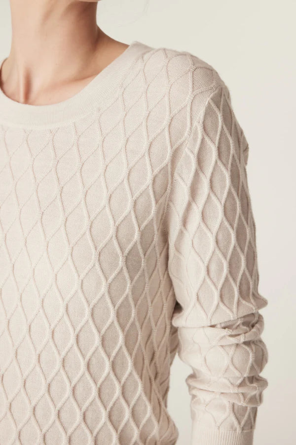 Hampden jumper- antiq wht
