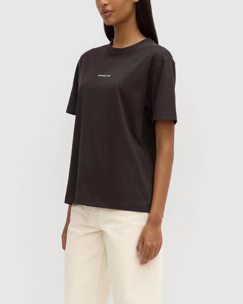 Atelier logo tee- washedblack