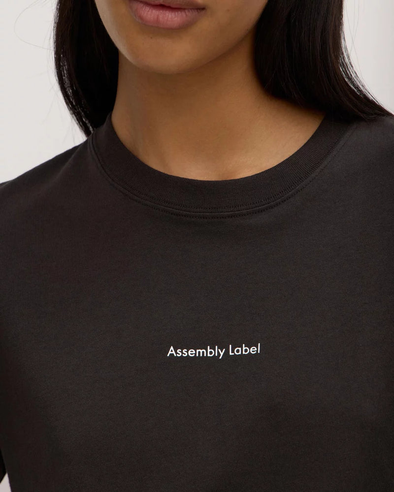 Atelier logo tee- washedblack