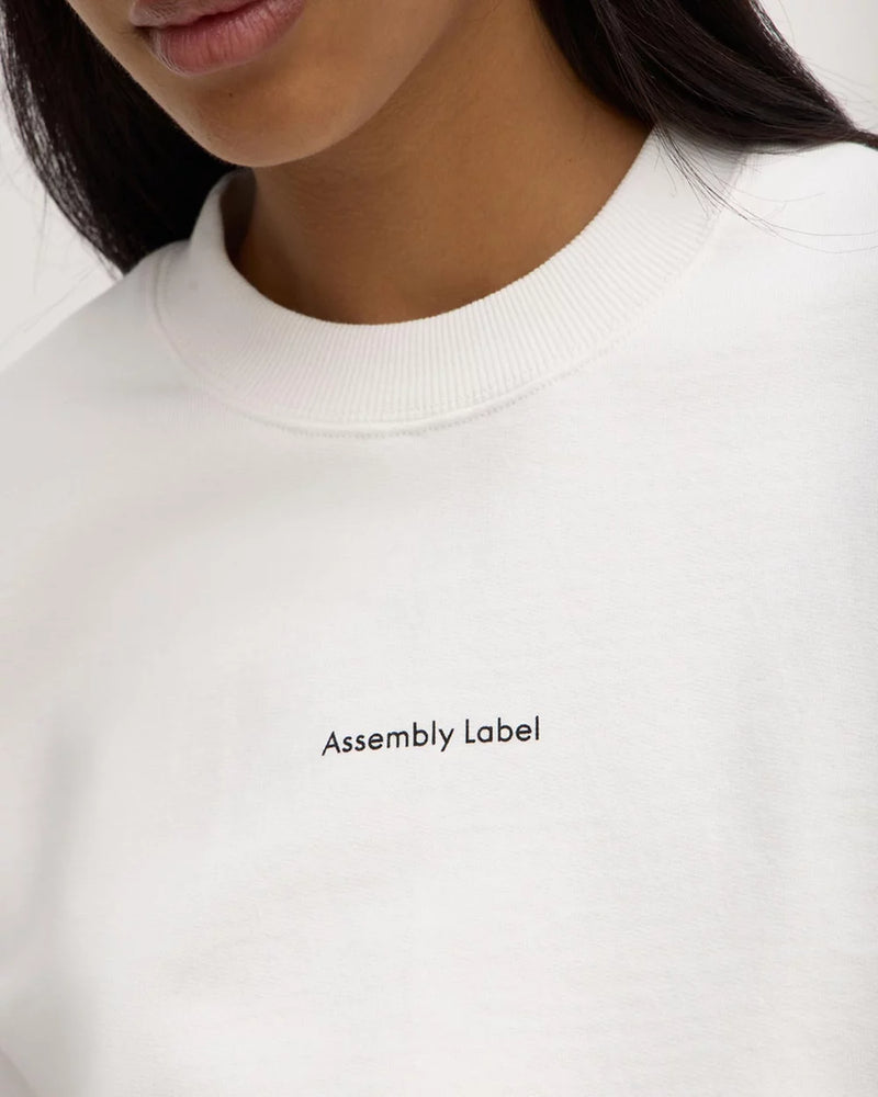 Atelier logo fleece- antique white