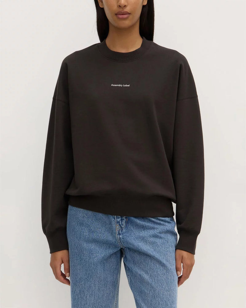 Atlier logo fleece- washed black