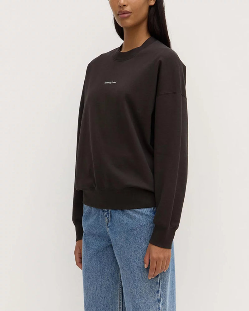 Atlier logo fleece- washed black