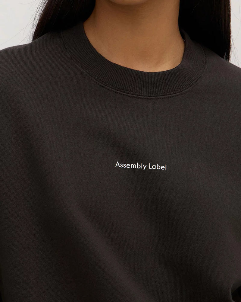 Atlier logo fleece- washed black