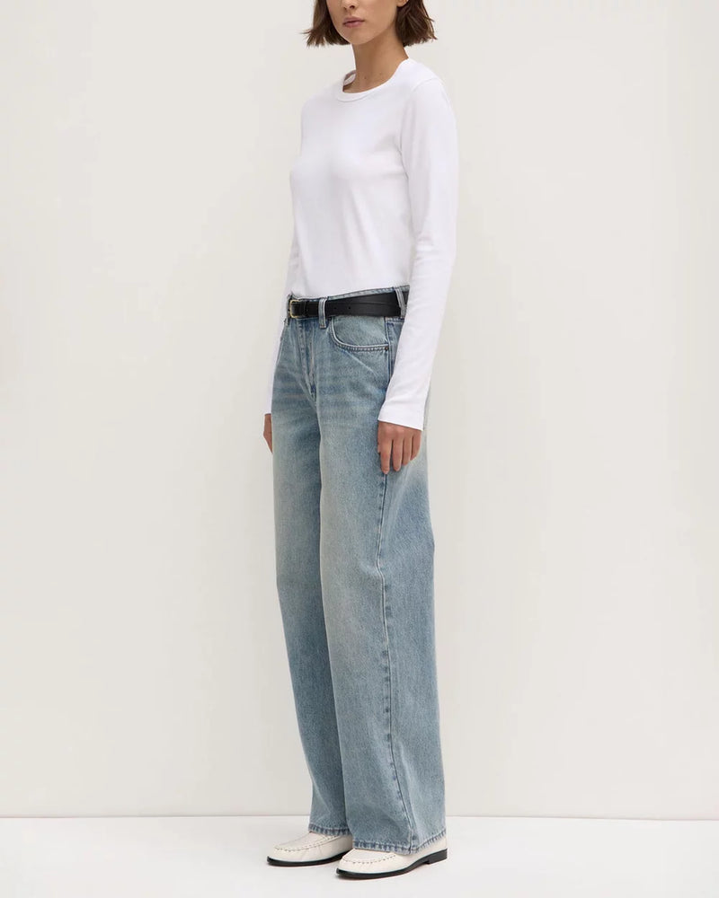 Lyla long slv tee- wht