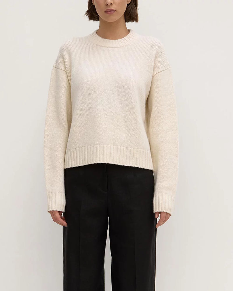 Beau wool merino knit- cream
